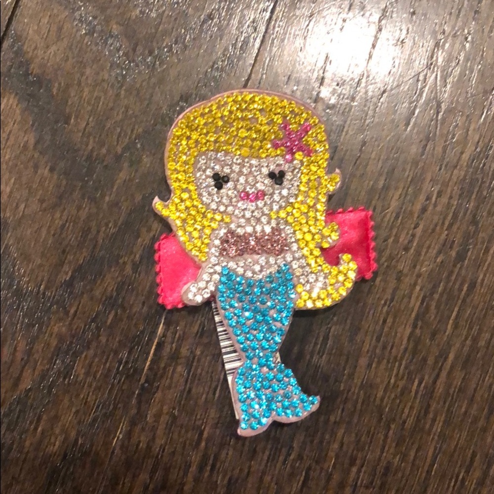 Girls Mermaid rhinestone hair clip